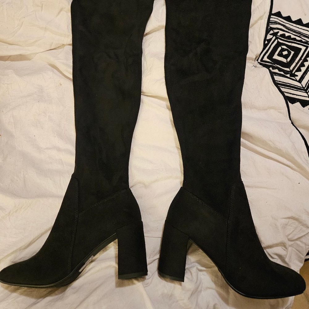 Tall Thigh Suede Boots